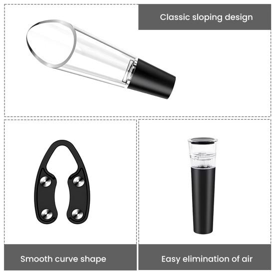 Abridor de Garrafa Pneumático Automático Removedor de Rolha com Cortador de Lacre Bico pourer e Rolha a Vácuo Ferramentas para Degustação de Vinho