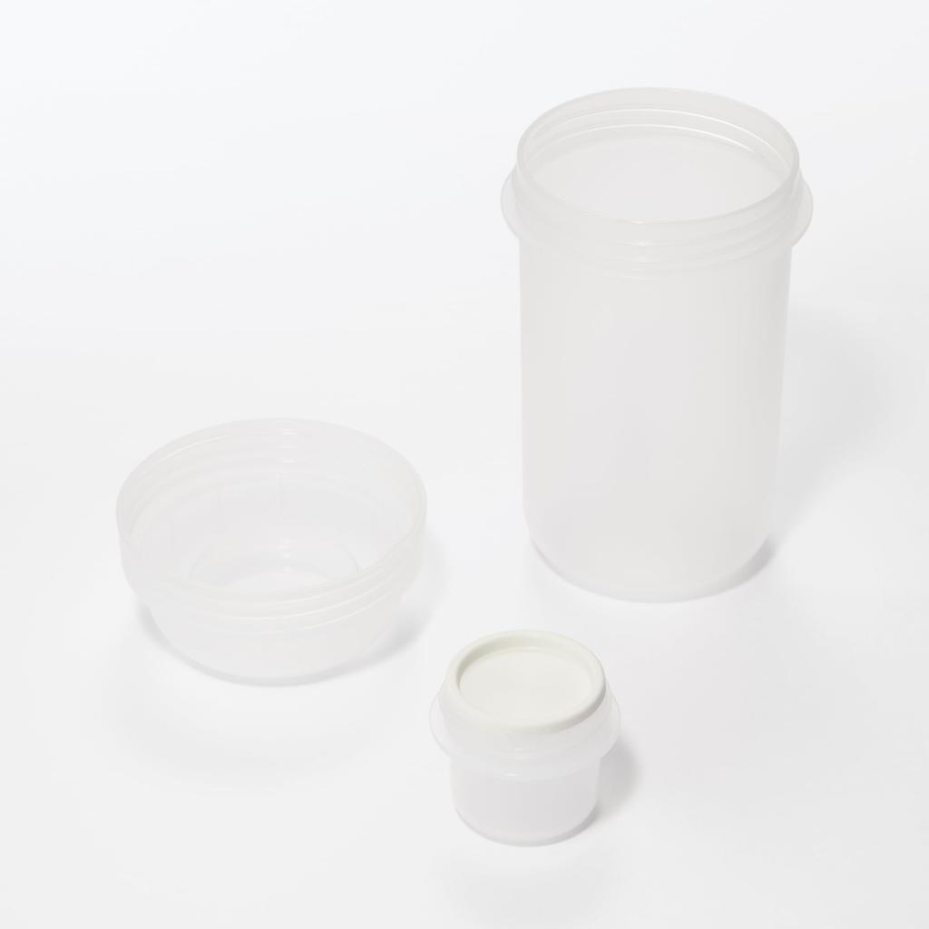 MUJI Lunch Capsule with Topping 84683862 Cup, Clear, 450mL,