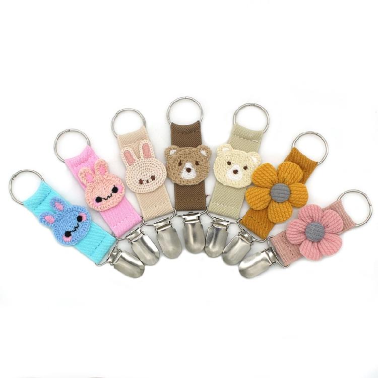 Rabbits Shape Hat Clip Antiskid Bag Clip Lovely Bunnies Animals Hat Clip Suitable for Various Head Sizes