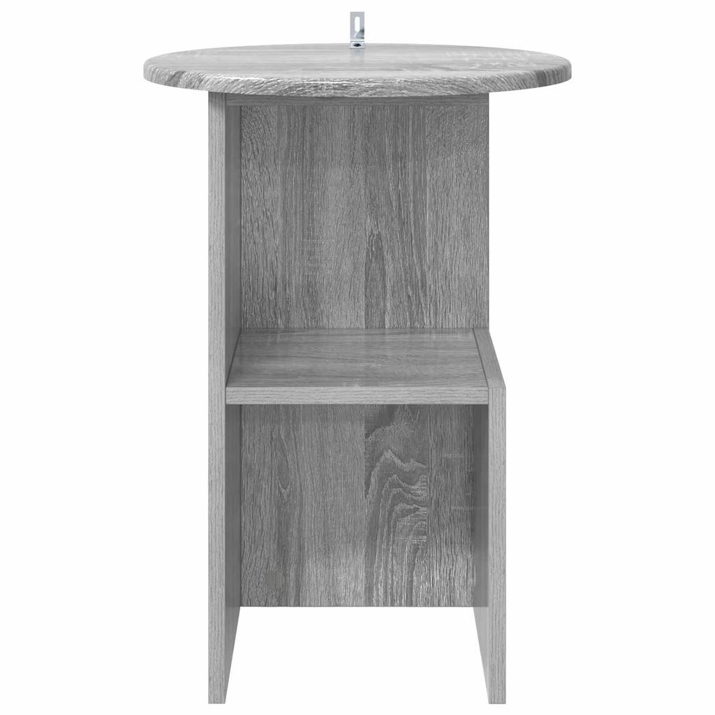 Side Table Grey Sonoma Ø 39.5 x 55 cm Engineered Wood