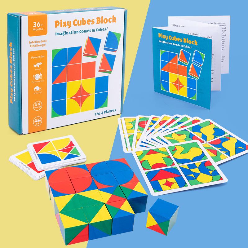 Cube Space Creative Puzzle: Educational Building Blocks for Young Children's Logical Thinking and Intelligence Development.