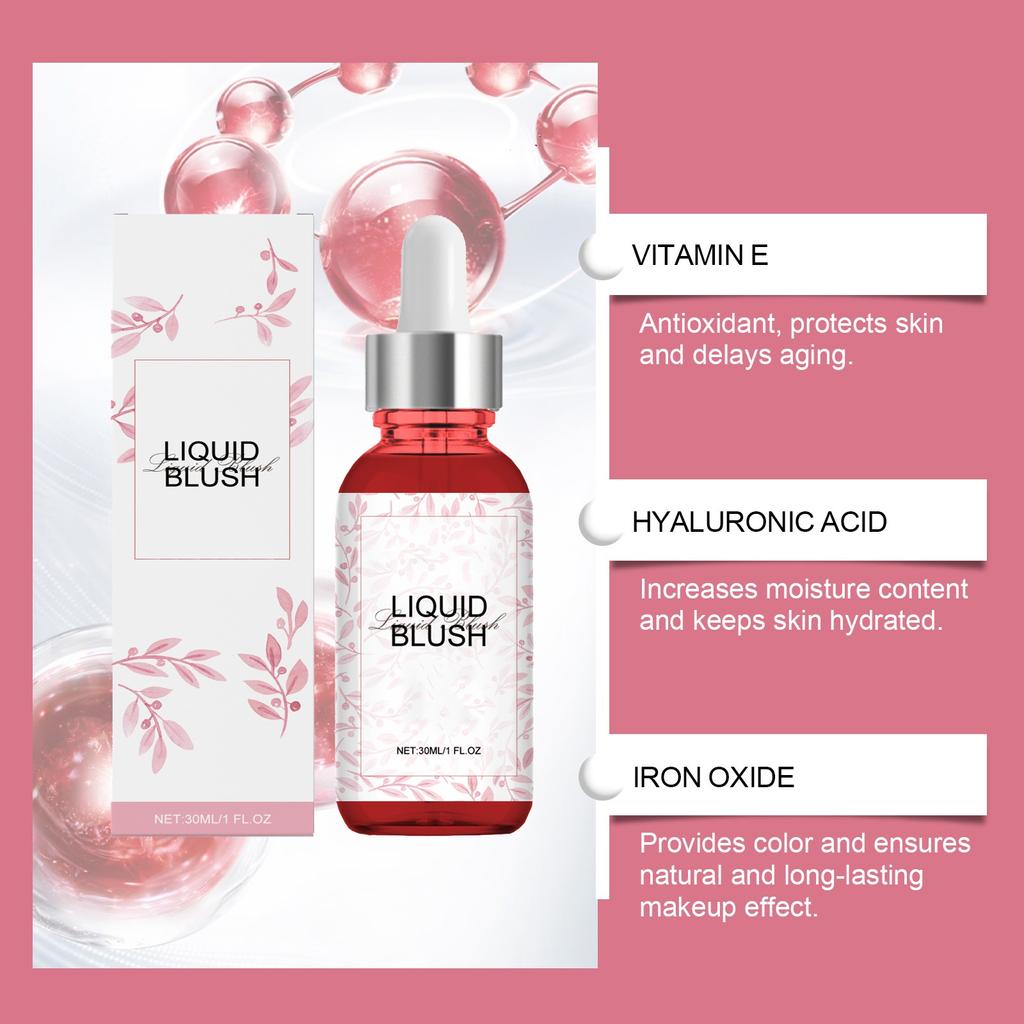 Blush Serum Natural Rosy Face Color Delicate Light Nude Makeup Not Easy To Remove 30ml
