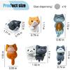 6PCS Car Cute Cat Decorations, Fun Car Rear View Mirror Ornaments, Cat Figurines Set Dashboard Decorations, Universal Auto Interior Accessories for