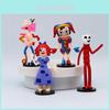 Colorful Magical Circus Cartoon Figure Set Pvc Material 8 Pieces Rabbit Clown Cake Decor