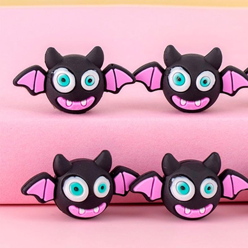 10Pcs Christmas Halloween Pencils Tip Caps Silicone Pencil Protectors for Children Students Adult and Professional