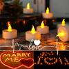 12er Pack Warmgelbe Flackerfreie LED Teelichter 200+ Stunden Batteriebetrieben für Votivkerzen, Jahrestag, Hochzeit, Heimdekoration