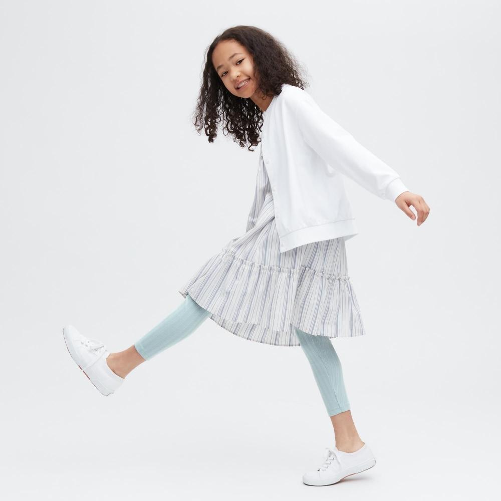 

UNIQLO JAPAN GIRLS Леггинсы с заостренным хвостом 10 4 длина