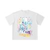 260 GSM Dubbel Garen 32 Count 100% Katoen Cyberpunk Edgerunners V1 Lucy Print Unisex Zwaar Katoen T-shirt