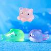 20Pcs Kawaii Luminous Small Resin Cute Glowing Whale Octopus Marine Animal At Night Marine Animal Ornament Fairy Garden Diy Decoration