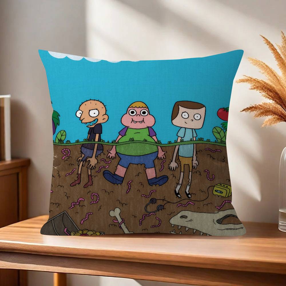 Cartoon CClarence fun Cushion Cover Pillow Cover Decor Pillowcase Printed Cushion Case for Couch
