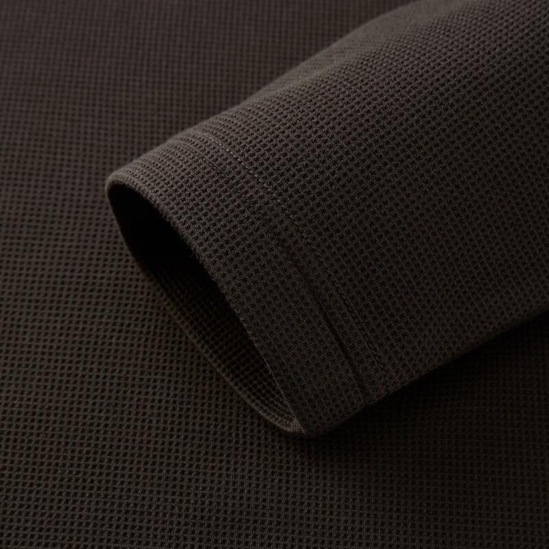 FIRS Men's Fall Wool Blend Waffle Knit Pullover Sweatshirt