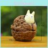 Cartoon My Neighbor Totoro Andwalnut Kernel Coal Balls Resin Miniature Micro Landscape Figures For Gift And Decoration