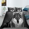 Shopify Bedding Two Three Piece Wolf 3D Digital Printing Polyester
