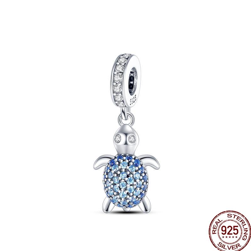 Copper Ocean Series Octopus Starfish Sea Fish Charms Beads Fit 3Mm Bracelets Diy Madam Jewelry Gift