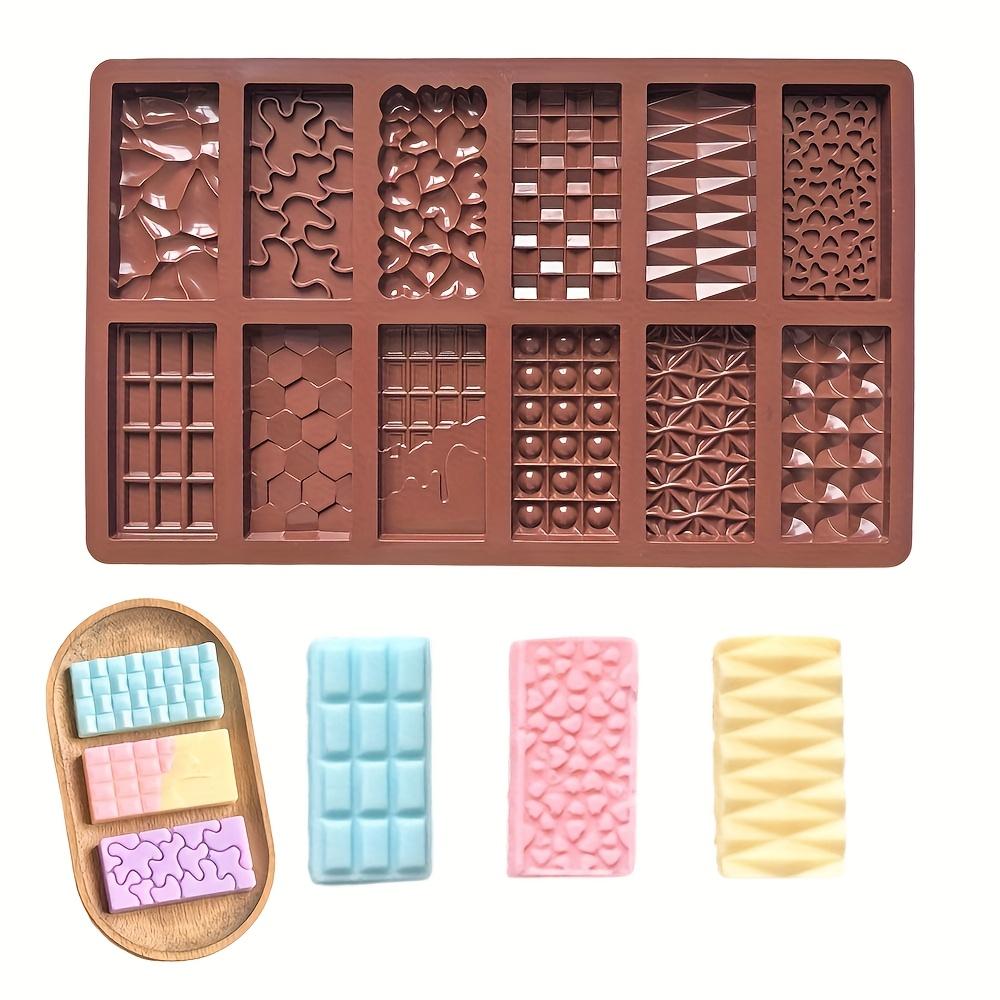 Set di 12 stampi in silicone per cioccolato per dolci, decorazioni per torte, biscotti, gelatine, budini Fai da te Antiaderente Riutilizzabile