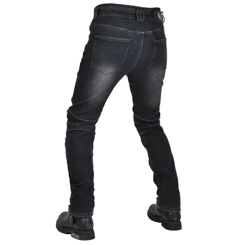 Mens Winter Motorcycle Riding Jeans With Thermal Lining Windproof Crash Protection Biker Pants Street Track Use