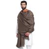 Weavers Villa Men's Plain Woollen Dhariwal Grey Lohi/Shawl, 125cm X 250cm
