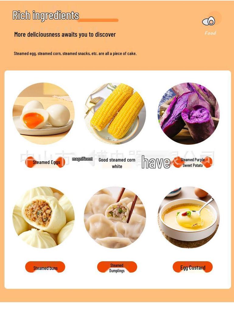 Compact Stainless Steel Multifunctional Egg Cooker for Steamed Eggs - Portable Kitchen Breakfast Machine