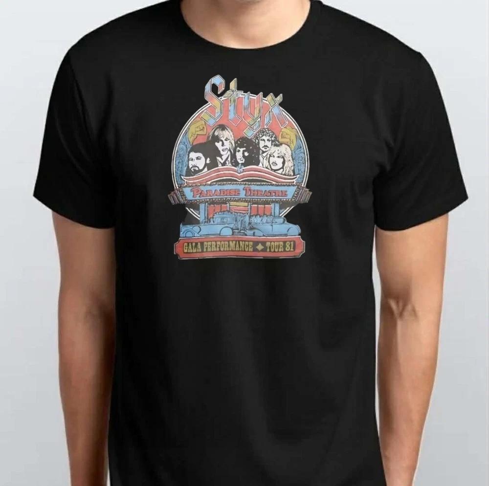 Retro Style Styx Band Graphic Unisex TSHIRT S M L XL 2XL 3 4 XL Black XL