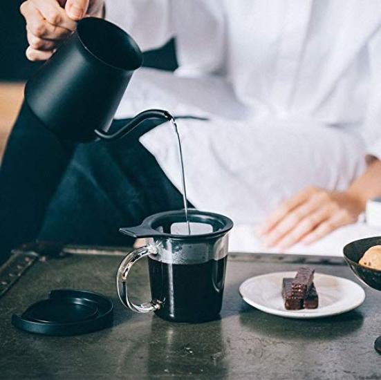 HARIO Kávovar na jeden šálek 170 ml Černý kávovar na jeden šálek vyrobený v Japonsku OCM-1-B