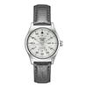 Waterproof 100 Meters Manual Mechanical Movement Leather Strap 36mm Men's Watch Gray Dial SRPJ87