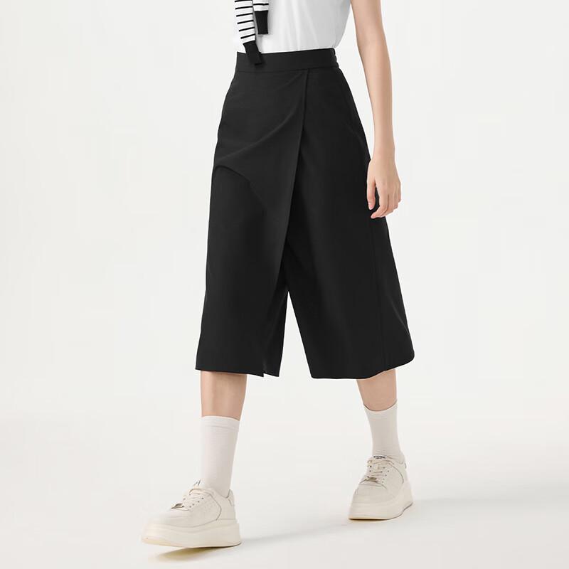 Tambor Women's TB5233016A Quick-Dry Elastic Wide-Leg Cropped Culottes