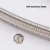 2pcs Stainless Steel Flexible Water Supply Hose G 1/2 Cold Faucet Plumbing Pipe For Bathroom Kitchen Sink