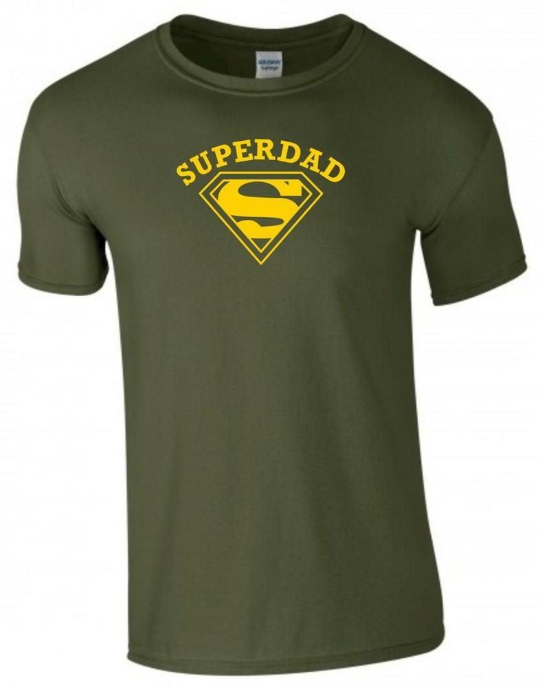 Superdad T Shirt Superhero Fathers Day Dad Daddy Papa Birthday Gift Unisex Tee Top S
