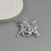 Edelstahl Stier Broche für Anzughemden - Tier Design