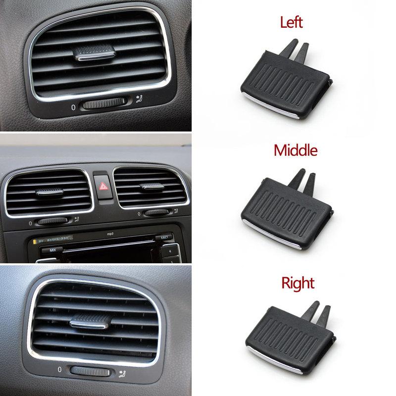 Golf 6 Front Dashboard Air Conditioner Outlet AC Vent Grille Slider Tab Clip Repair Kit For VW Volkswagen 2008-2012 5K0819703