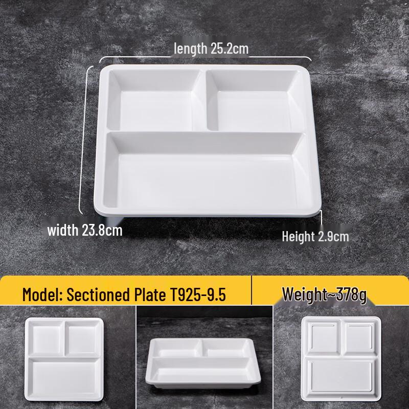 Melamine Divided Cafeteria Tray