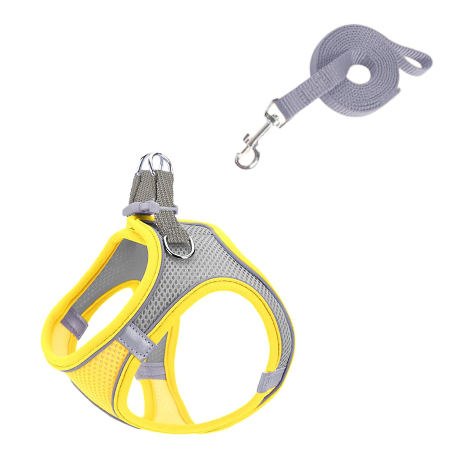 

Шлейка и поводок Lunari для очень маленьких собак и регулируемых маленьких кошек XS, набор из 2 предметов, сетка, дышащая, легкая, мягкая, жилет, животные, прогулки,