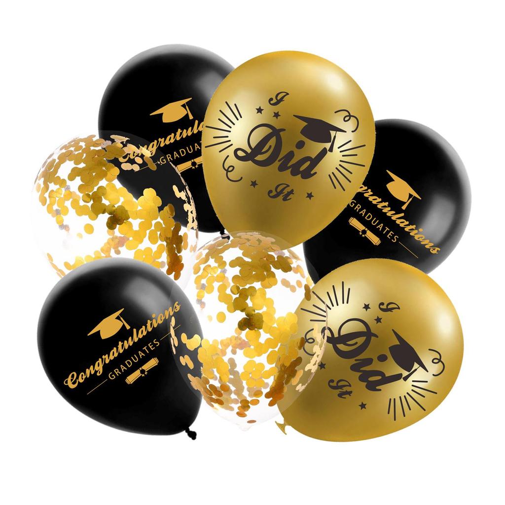 2026 Graduation Party Decoration Set: Banner & Cap Balloon