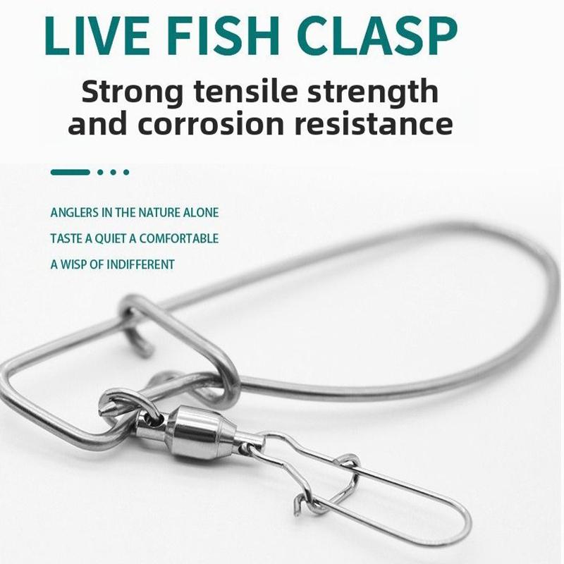 Fishing Tackle Accessories Fishing Lock Buckle Stainless Steel Live Fish Stringer