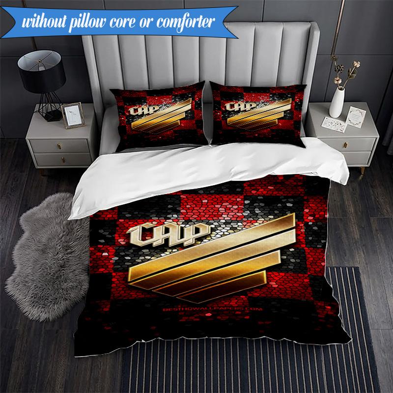 3PCS Athletico Football Club Printed Soft Bedding Set,Including 1pc Duvet Cover And 2pcs Pillowcases Perfect for Bedroom, Dormitory, Fan Gift