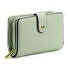 GAEKEAO Women's Wallet Short Simple Change Purse Buckle Zipper Multi-card Bag