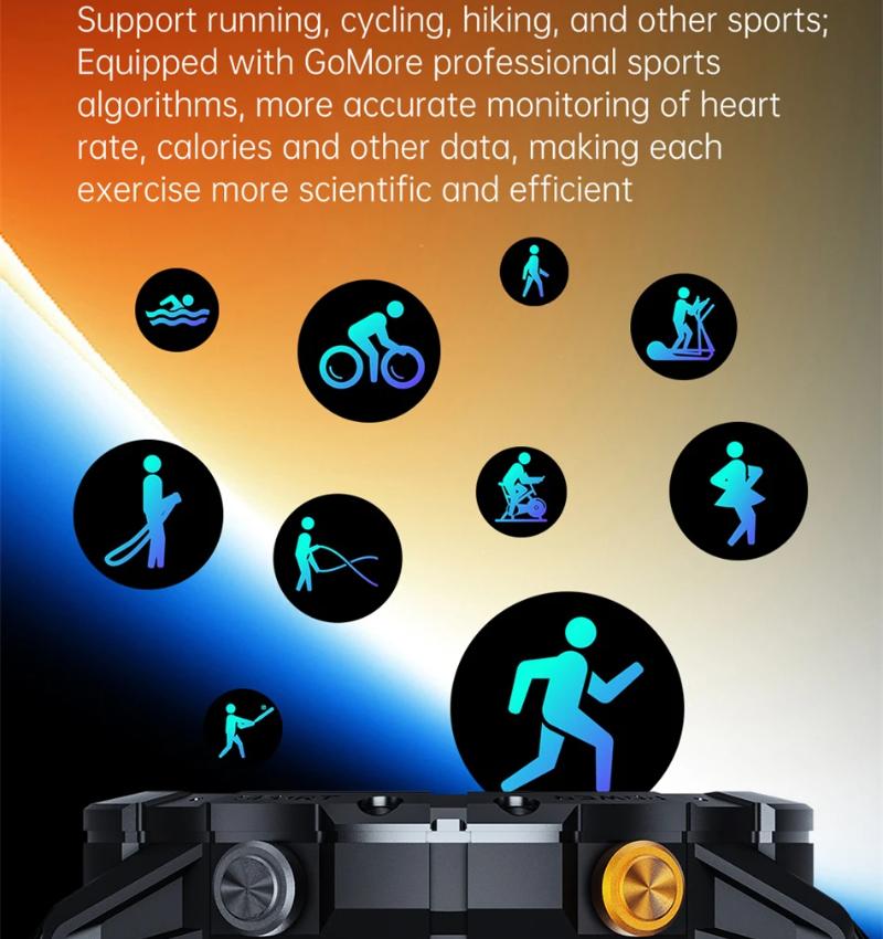 2025 New Outdoor Man's Smart Watch Bluetooth Call Smartwatch Fitness Tracker Clock IP68 Waterproof Watches Woman for IOS Android