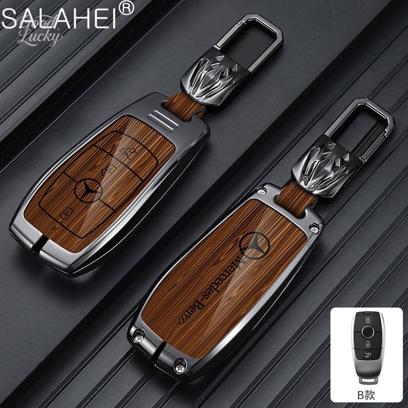 YDC4   Alloy Car LOGO Remote Key Cover Case be suitable For Mercedes Benz C S Class W206 W223 S350 C200 C260 C300 S350 S400 S450 S500 