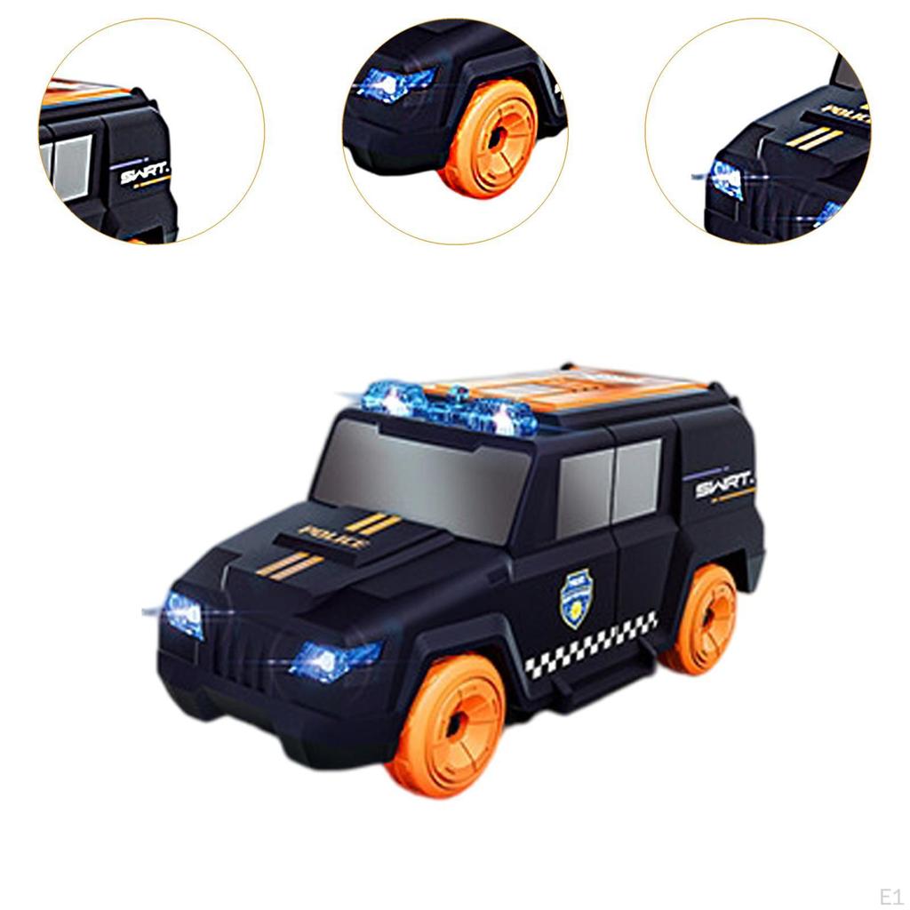 Police Car Toy Electric Vehicle Interactive Children Model Toddlers Truck for Birthday