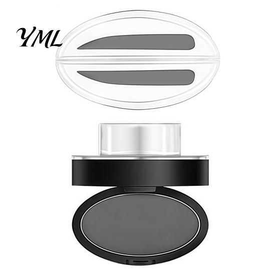 Beginners Eyebrow Stencils Stamp & Brow Powder, Waterproof Long Lasting Power Seal Defining with Mirror, Eye Makeup Tools for Women Professional