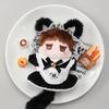 Bow Skirt Outfit Doll Clothes Cat Tail Cotton Doll Clothes Mini Maid Dress  DIY Gift Toys