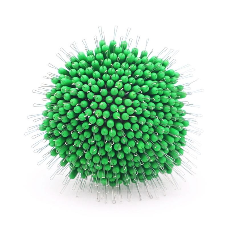 100PCS Fishing Bobber Oval Silicon Stopper Space Bean Connector Fishing Line