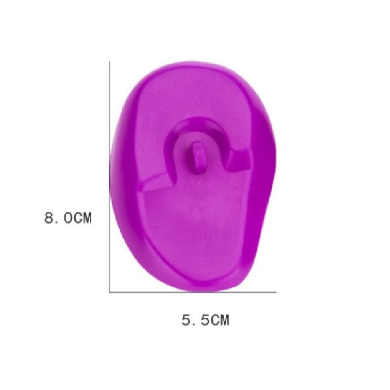 1 Pair Silicone Ear Cover Practical Salon Hairdressing Showers Water Protector