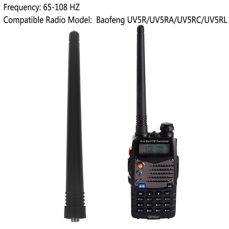 Baofeng Walkie-Talkie Originalantenne Sma-F Amateur Hf Antenne Uhf&Vhf 65-108Mhz Geeignet für Uv-5R/5Ra/5Rc/5Rl Funkzubehör