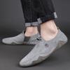 Men's Shoes Breathable Light Anti-slip Outdoor Flat Shoes for Men Casual Driving Shoes Genuine Leather Boat Shoes Soft Sole Footwear