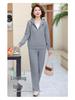 2025 Spring & Autumn Casual Sports Suit: Cardigan Sweatshirt Two-Piece Set for Middle-aged Women