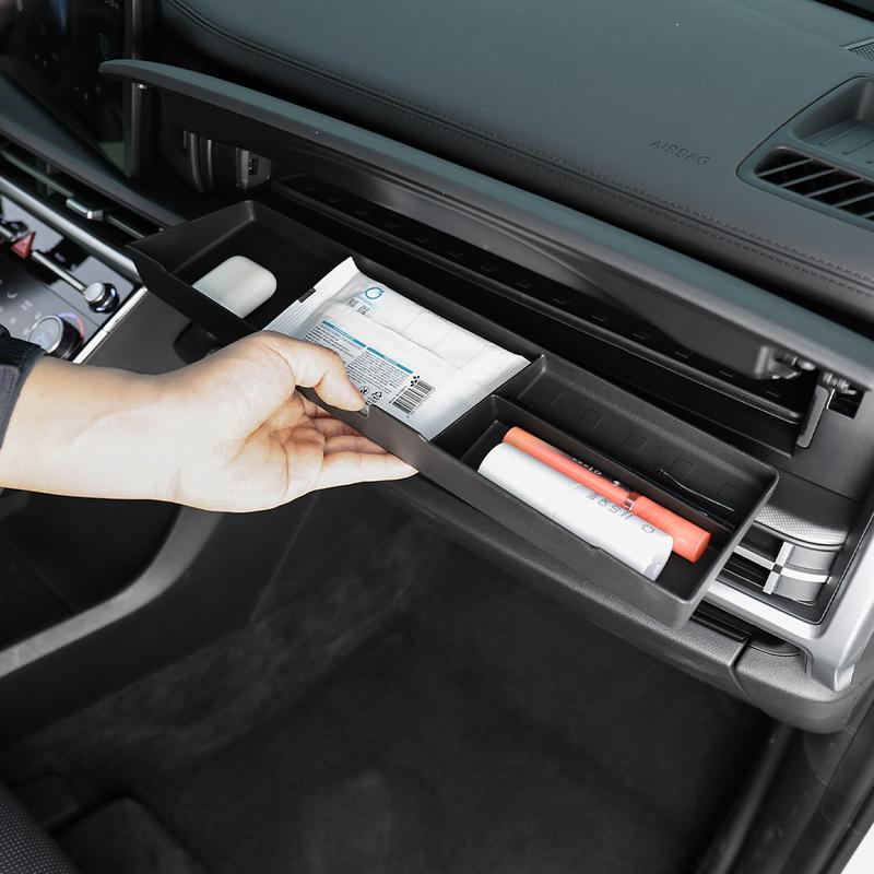 For Hyundai Santa Fe MX5 2024-2025 Central Control Screen Rear Storage Pad Car Dashboard Organizer Tray Interior Accessories