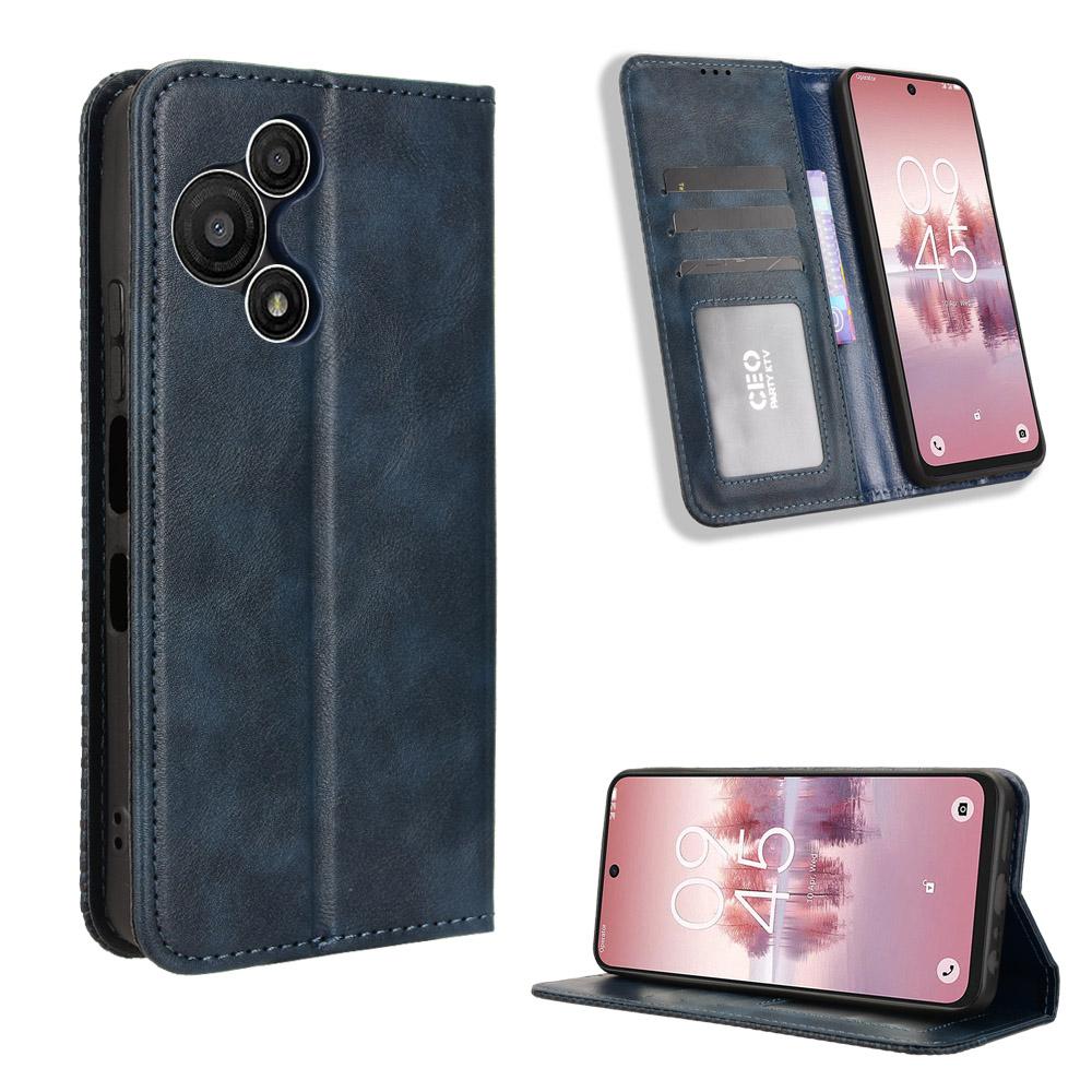 Flip Cover for TCL 60 SE NxtPaper PU Leather Full-Body Protection With [RFID Blocking] Shockproof Durable Retro Phone Case