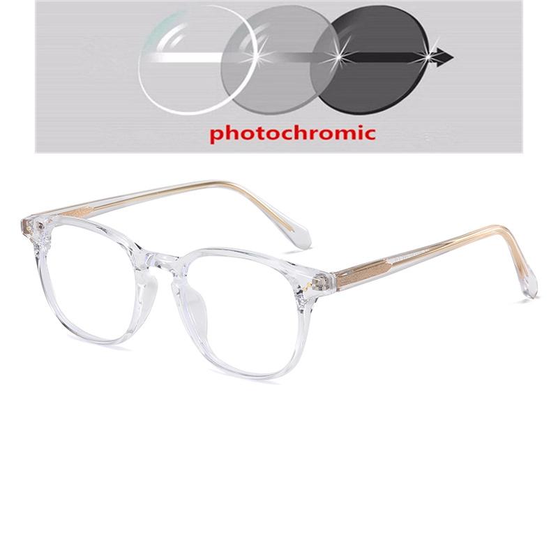 -0.5 -0.75 To -6.0  Square Customize Prescription Eyeglasses Women Men Anti-Reflective Student Finished Glasses Nearsighted