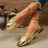 Fashion Women's Shallow Flat Shoes Spring and Summer Popular Ballet Gold Soft Bottom Casual and Comfortable Low-cut Shoes Zapatos Mujer